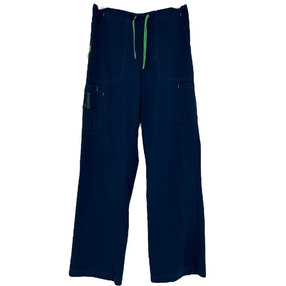 Carhartt Pants - Carhartt Scrub Pants Force Cross-flex Blue Women's Drawstring Cargo Size XS New